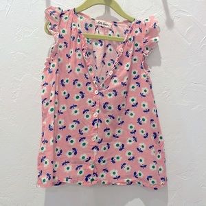 Hello Simone cute floral top girls sz 10